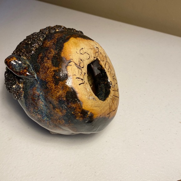 Glazed Head Sculpture - Picture 6 of 8